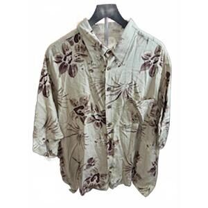Caribbean Men's Hawaiian Shirt‎ with Pineapple Embroidery